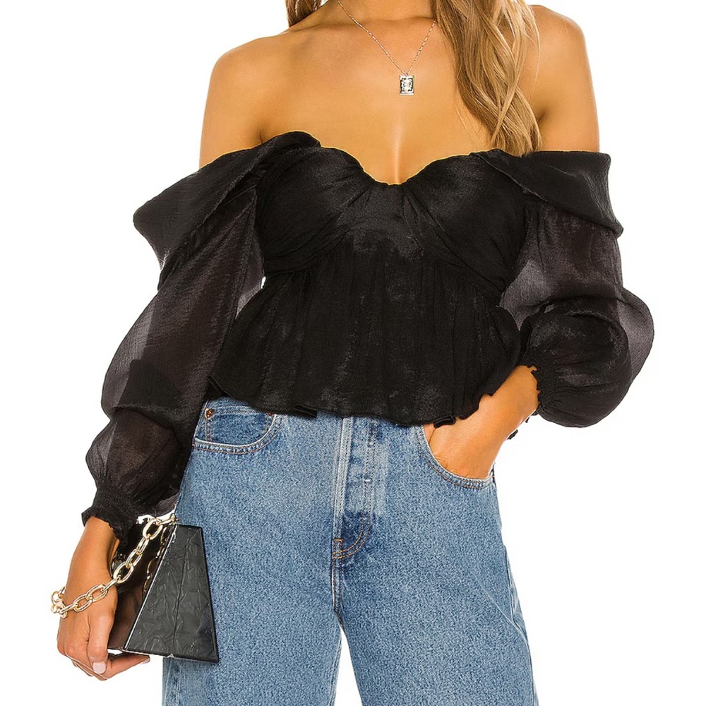 REVOLVE x House Of Harlow Black Burna Blouse